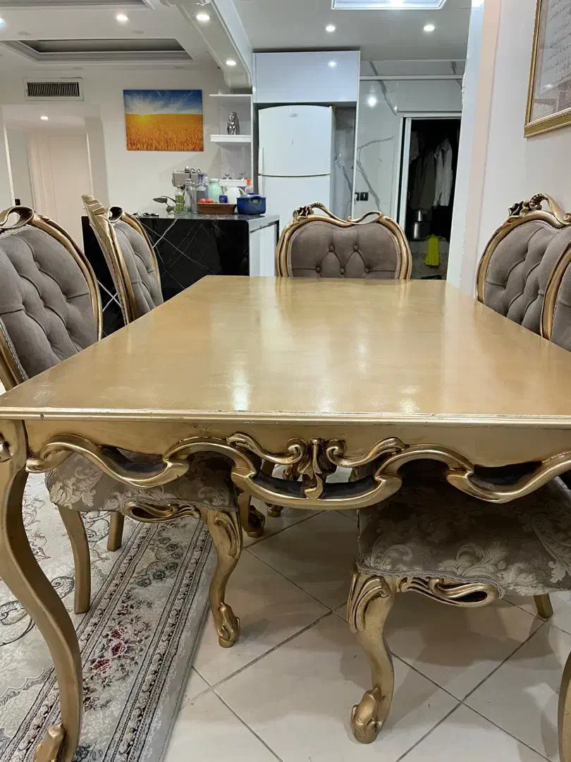 میز غذا خوری6 نفره|میز و صندلی غذاخوری|تهران, آبشار تهران (دریاچه)|دیوار