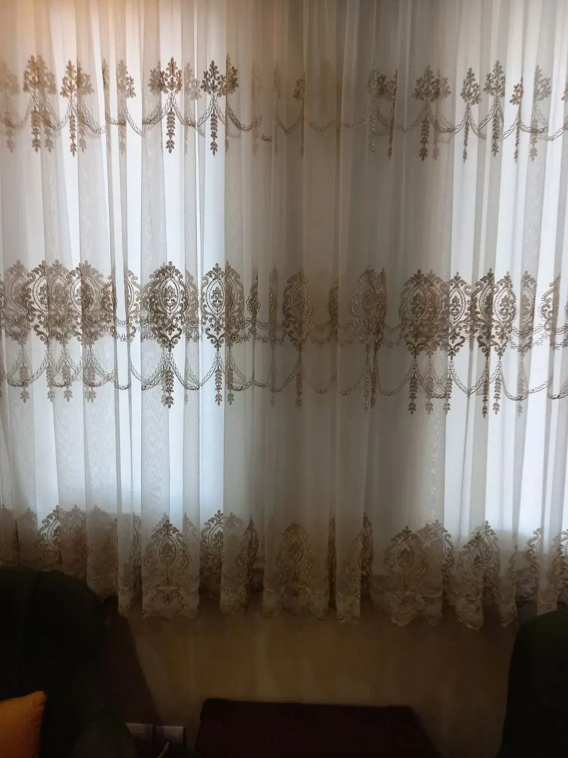 پرده خامه دوزی|پرده، رانر، رومیزی|ری, فیروزآبادی|دیوار