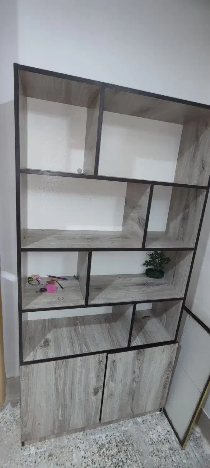 کمد کتابخانه ام دی اف|کتابخانه، شلف، قفسه‌های دیواری|آزادشهر, |دیوار