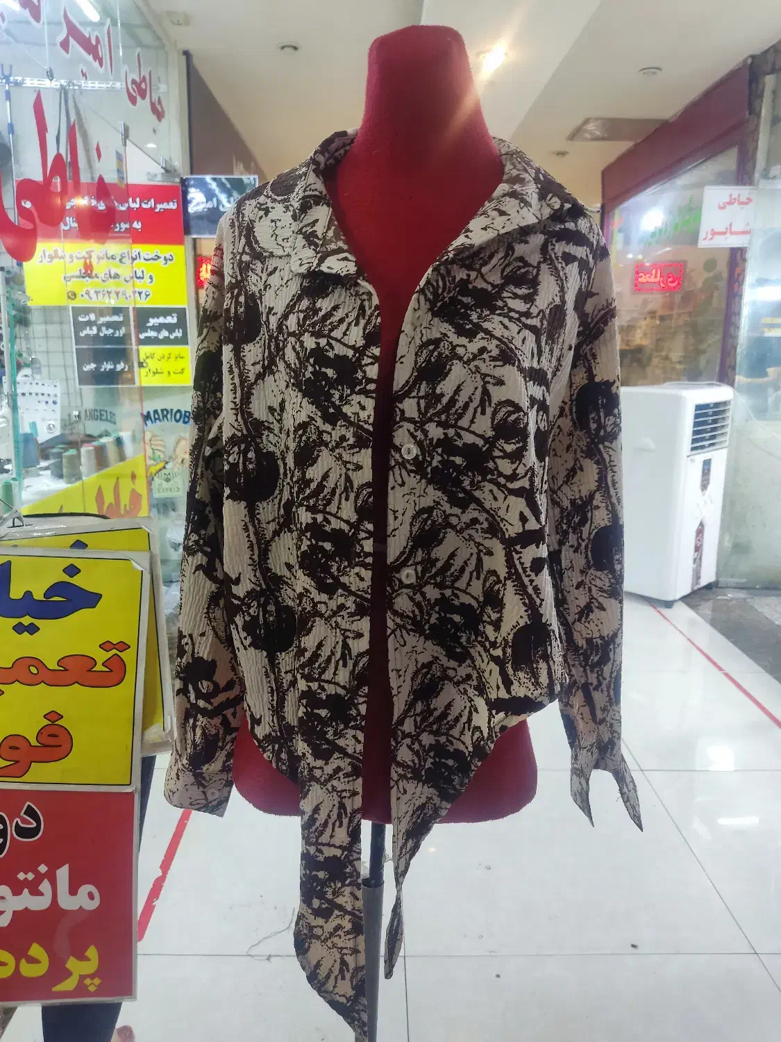 کراپ گره ای پیراهن ساحلی سنتی مانتو|لباس|تهران, مرادآباد|دیوار