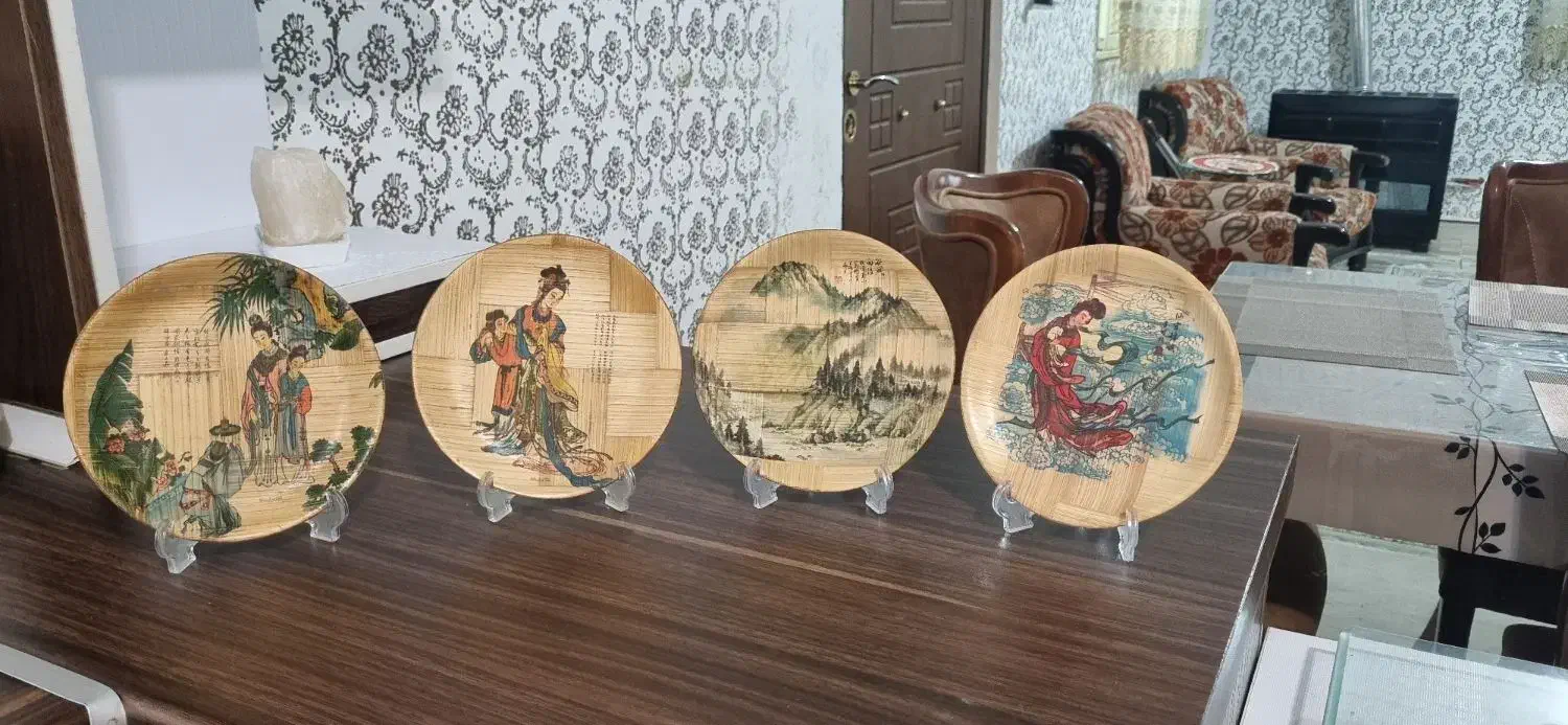 باکس دمنوش بعلاوه زیر لیوانی و بشقاب چوبی دکور|صنایع دستی و سایر لوازم تزئینی|تهران, آبشار تهران (دریاچه)|دیوار