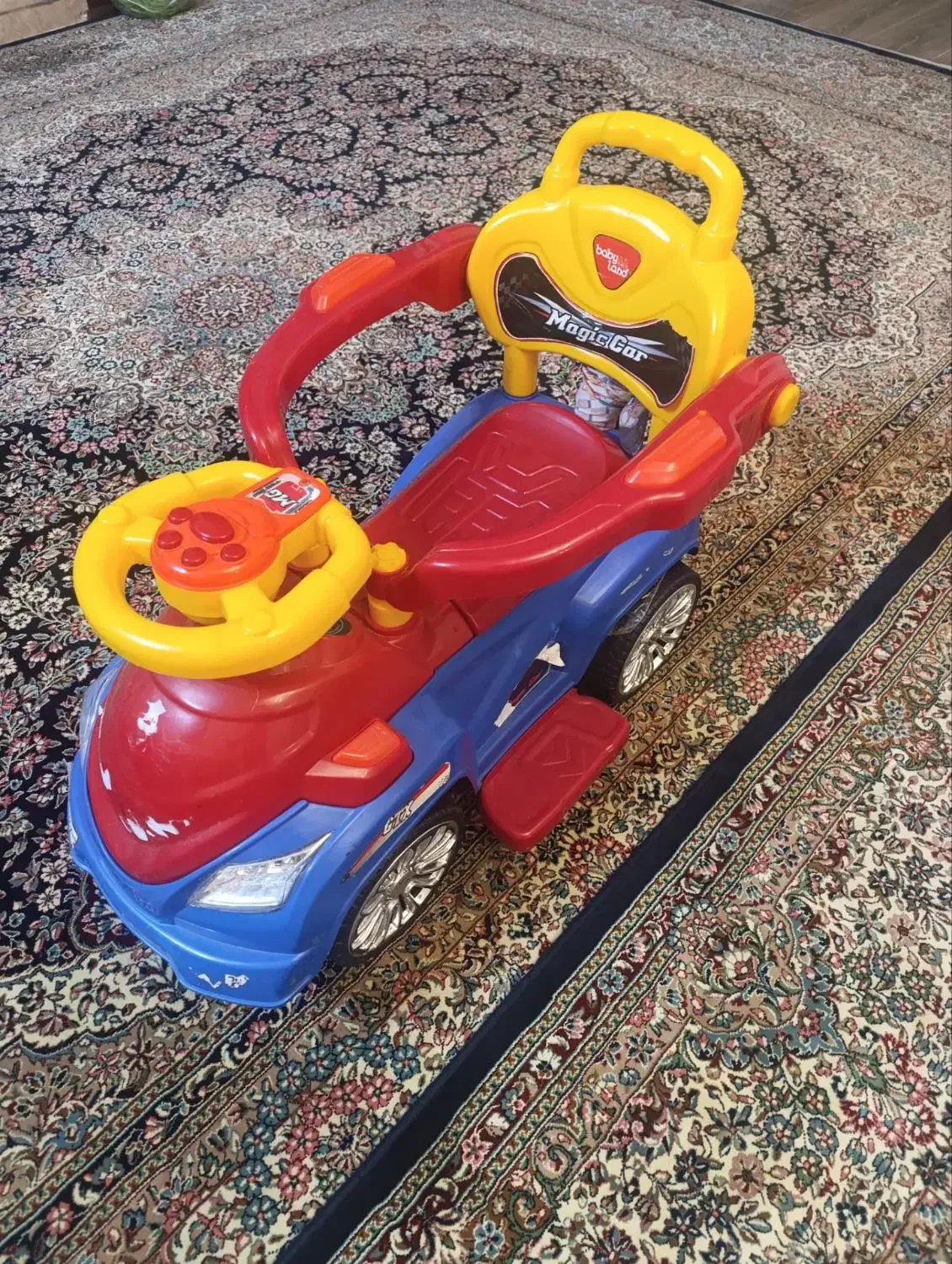 ماشین دستی چرخ دار کودک|اسباب‌بازی بچه|کرمان, |دیوار