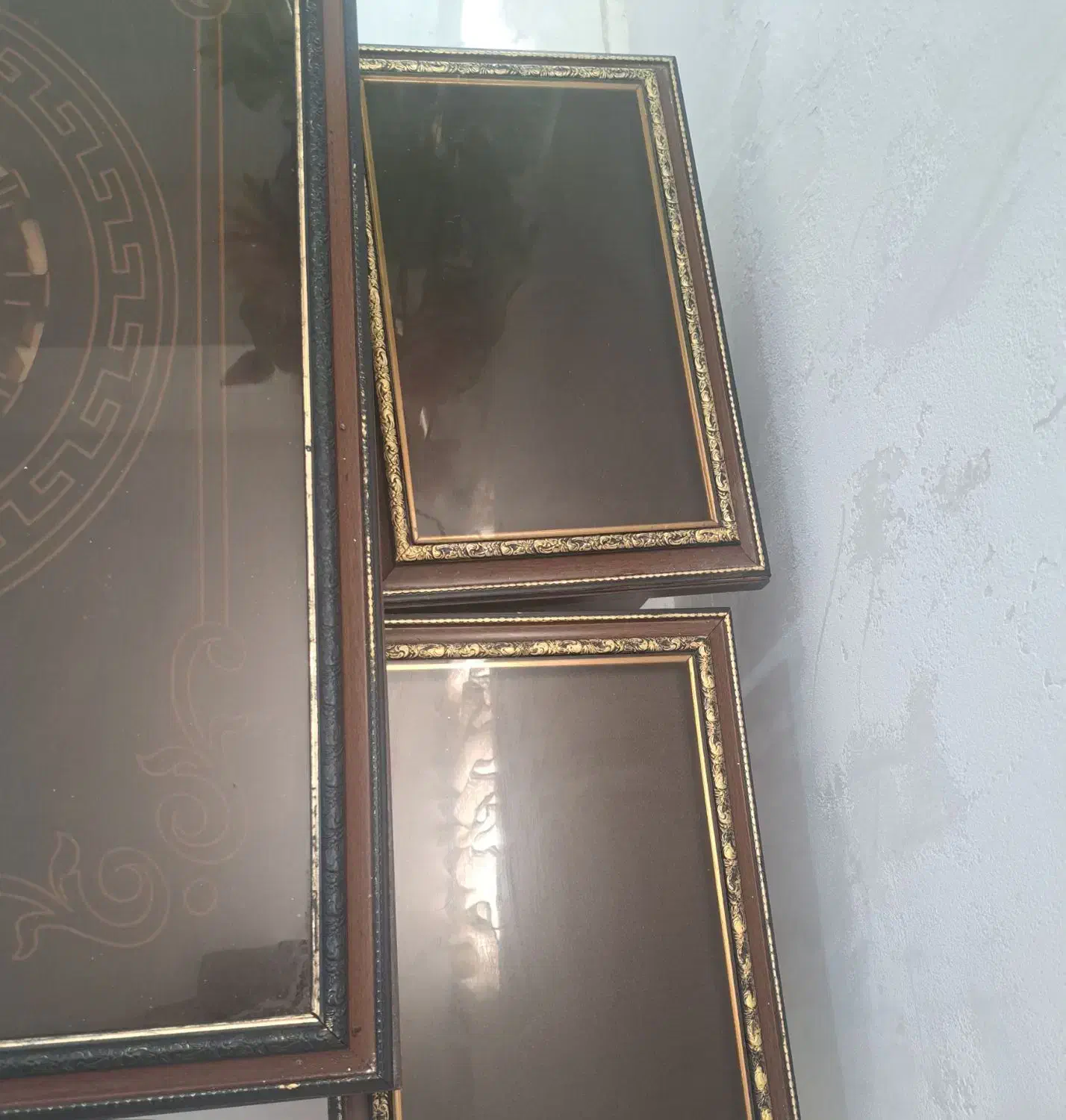 میز جلو مبلی و 4 عدد عسلی اینه دار|مبلمان خانگی و میز عسلی|تنکمان, |دیوار