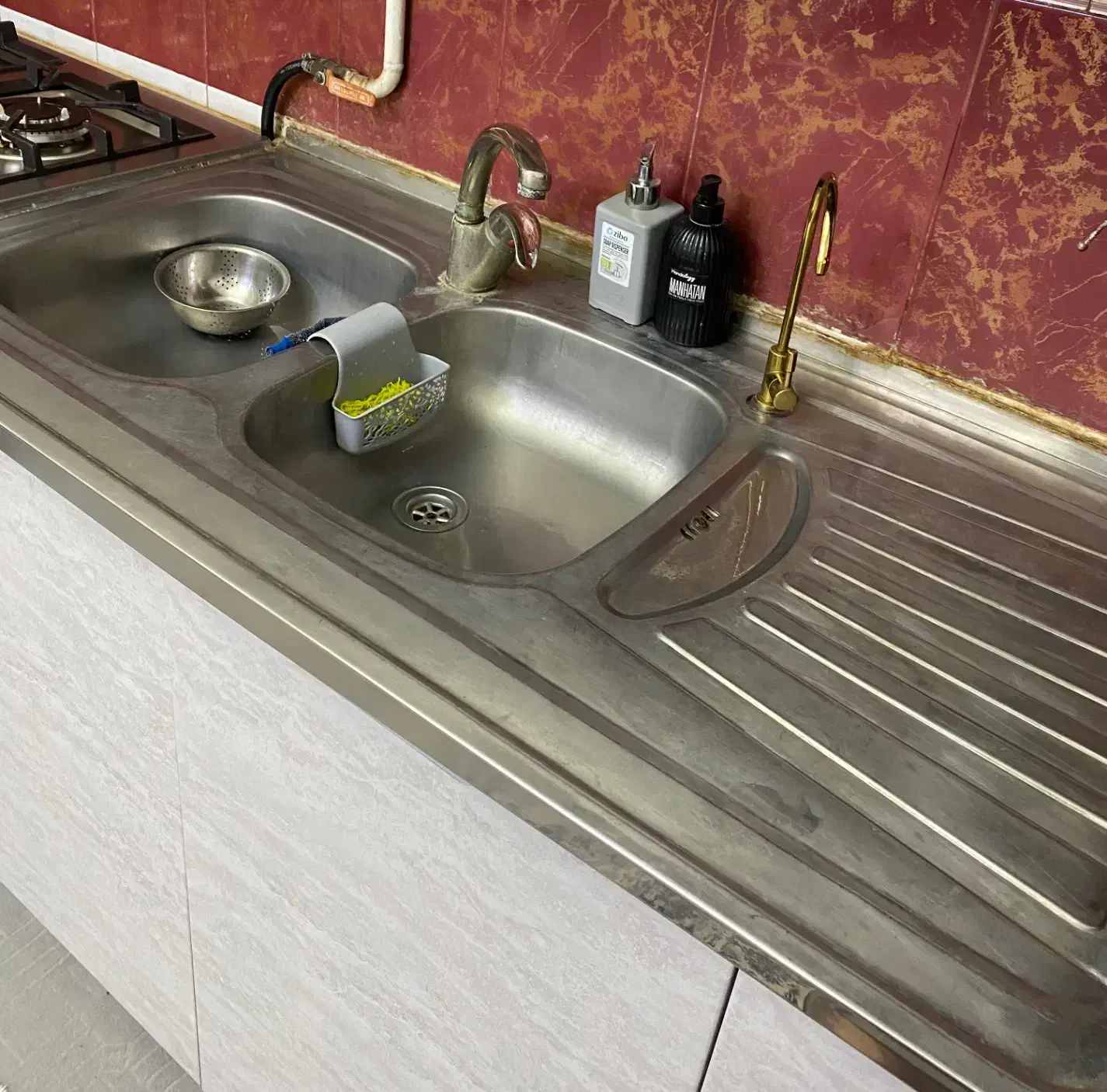 سینک و شیرالات|آب‌چکان و نظم‌دهنده ظروف|بیرجند, |دیوار