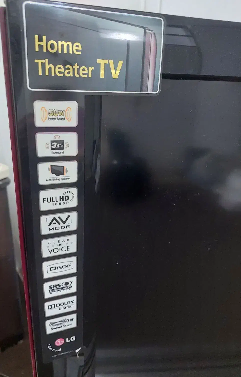 تلویزیون ال جی 42 اینچ با میز تی وی|تلویزیون و پروژکتور|رشت, لاکانی|دیوار