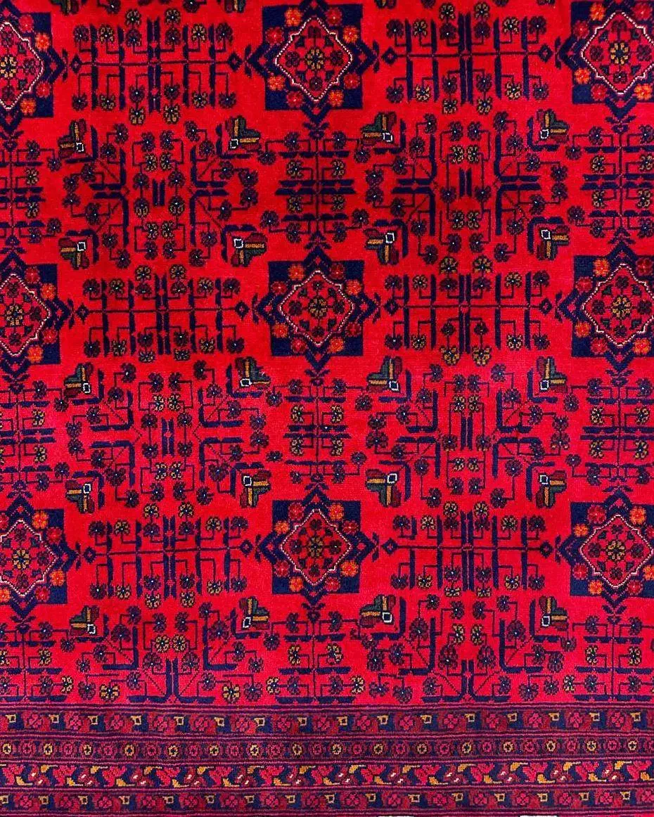 فرش دستبافت 12متری نقش بخارایی رنگ لاکی گیاهی|فرش|مشهد, فلسطین|دیوار