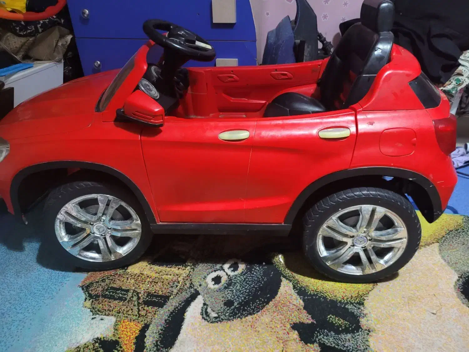 ماشین شارژی دوموتوره بنز سالم|اسباببازی بچه|زاهدان, |دیوار