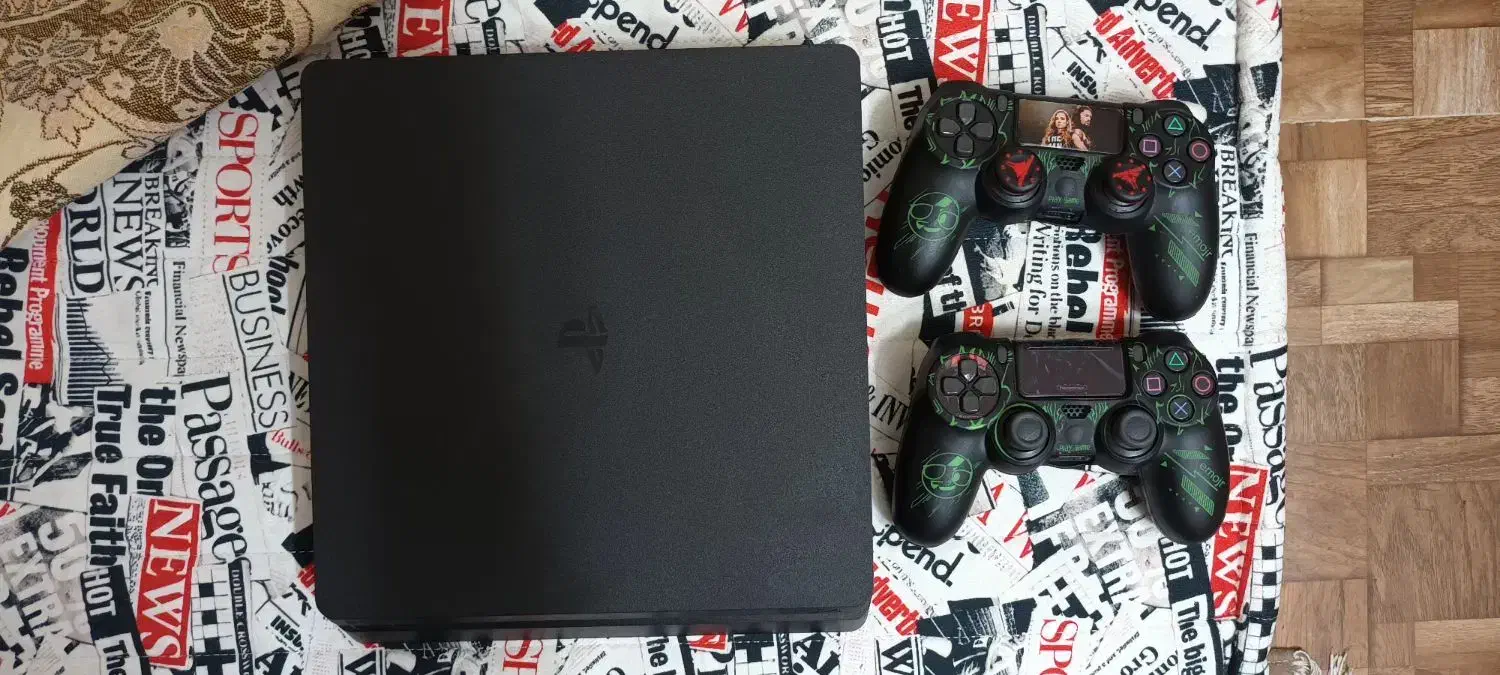 ps4اسلیم دودسته 1 ترابایت|کنسول، بازی ویدئویی و آنلاین|خرم‌آباد, |دیوار