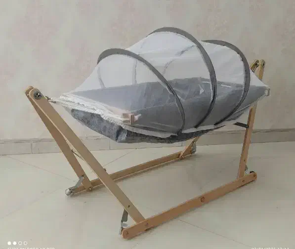 تخت گهواره پشه بند دار فروشگاه سیسمونی 115|اسباب و اثاث بچه|کرمان, |دیوار