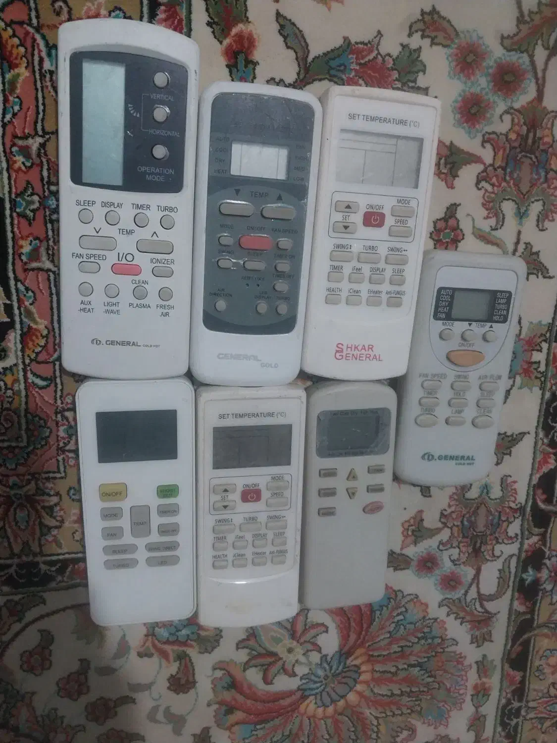 دنیای کنترل کولر گازی جنرال|کولر گازی و فن‌کوئل|هشتگرد, هشتگرد قدیم|دیوار