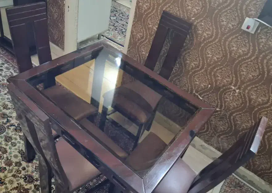 میز و صندلی ناهارخوری ۴ نفره قیمت توافقی|میز و صندلی غذاخوری|تهران, قصر فیروزه ۱|دیوار