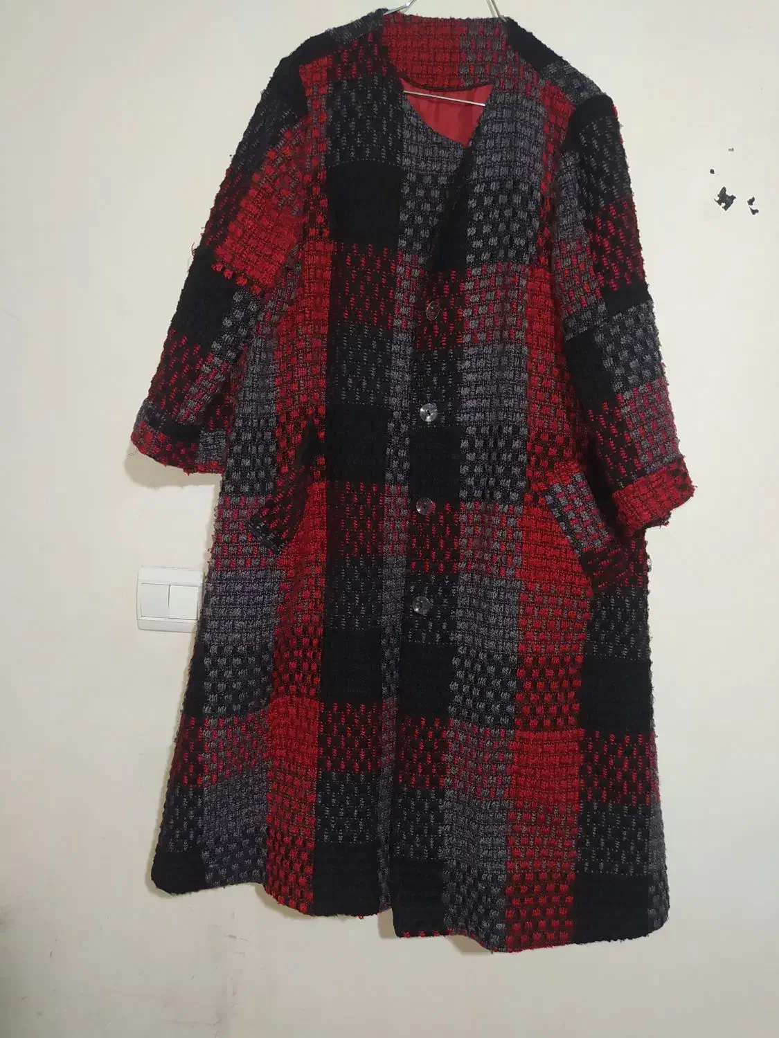 پالتو چهار خونه درحد نو|لباس|همدان, |دیوار