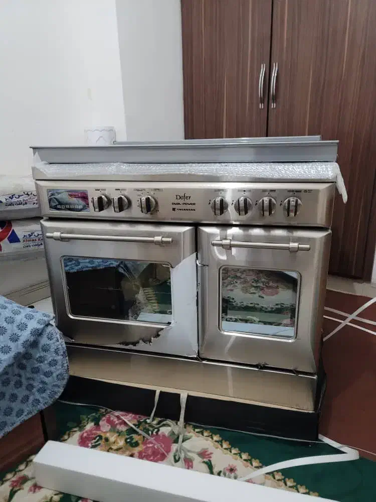 گاز ۵ شعله فر دار|اجاق گاز و لوازم برقی پخت‌وپز|قشم, |دیوار