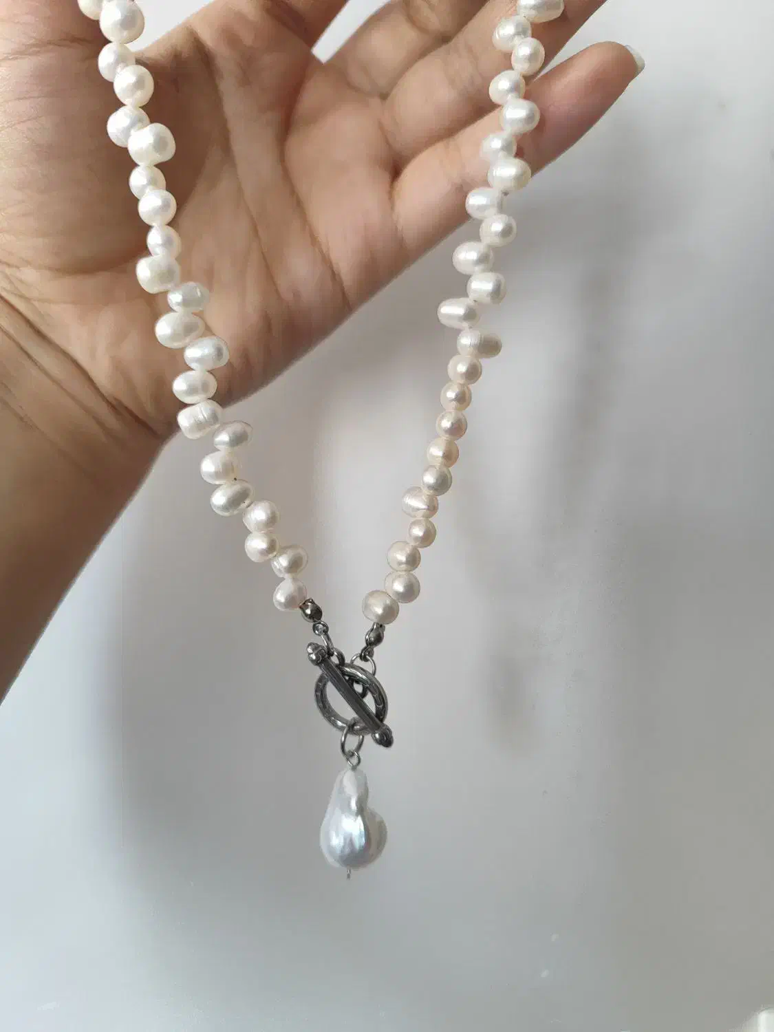 گردنبند مروارید باروک و مروارید پرورشی|جواهرات|تبریز, |دیوار