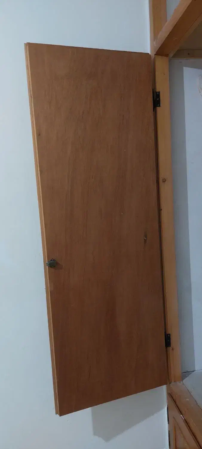 درب چوبی کمد دیواری|جاکفشی، کمد، دراور|زنجان, |دیوار