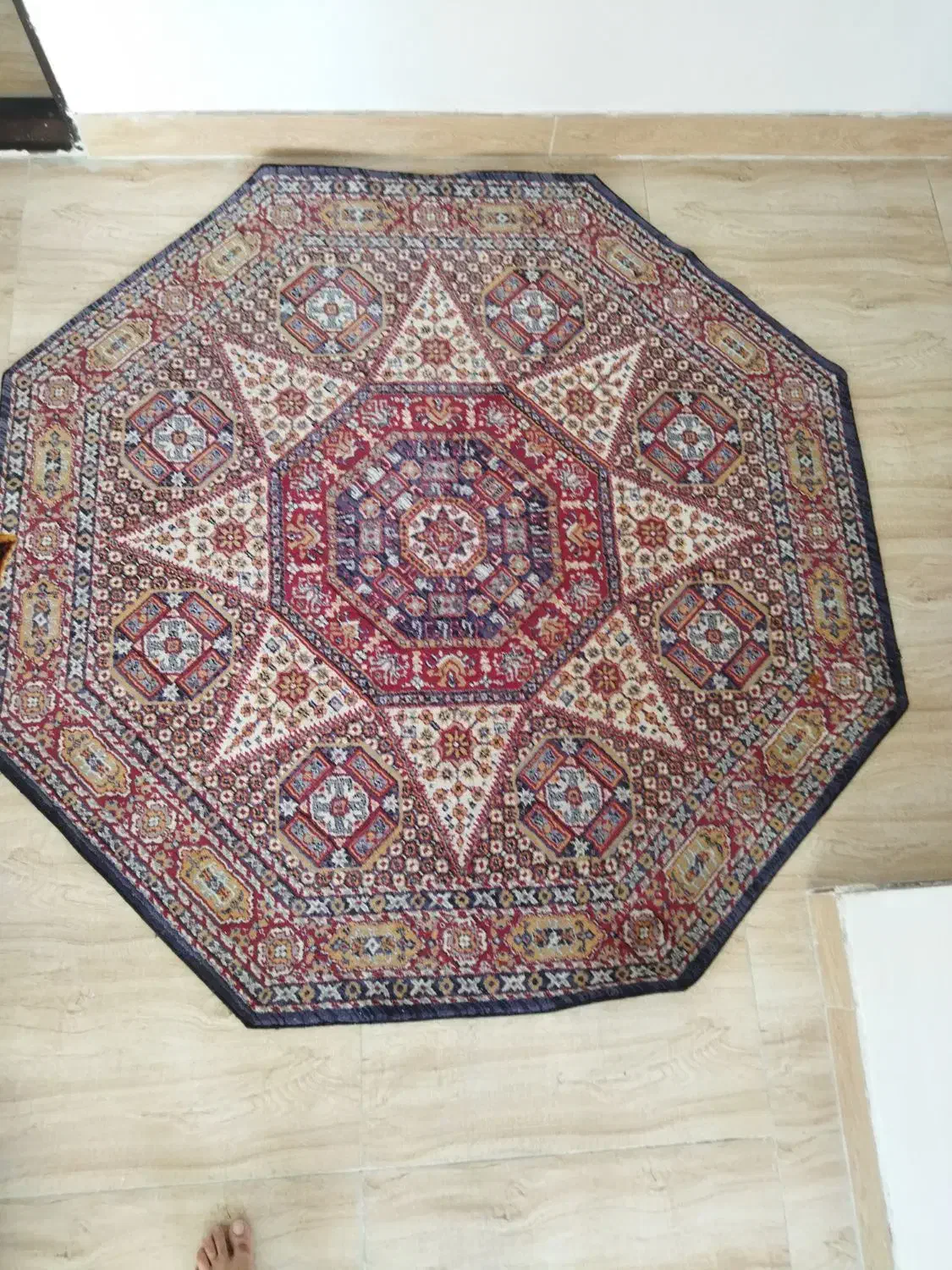 فرش هشت ضلعی پادری|پادری|کرمانشاه, |دیوار