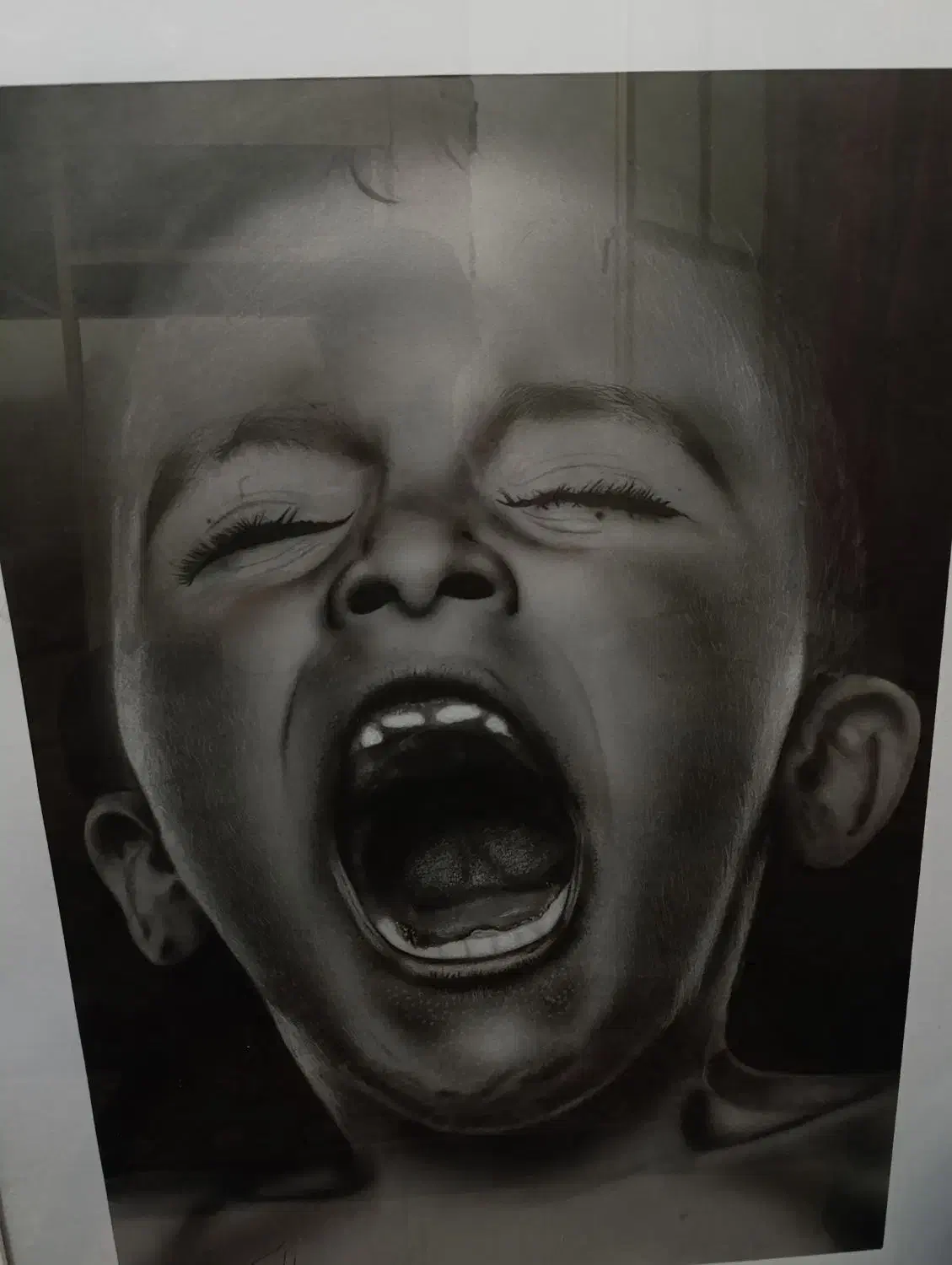 نقاشی سیاه قلم|تابلو، نقاشی، عکس|رباط‌کریم, رباط‌کریم|دیوار