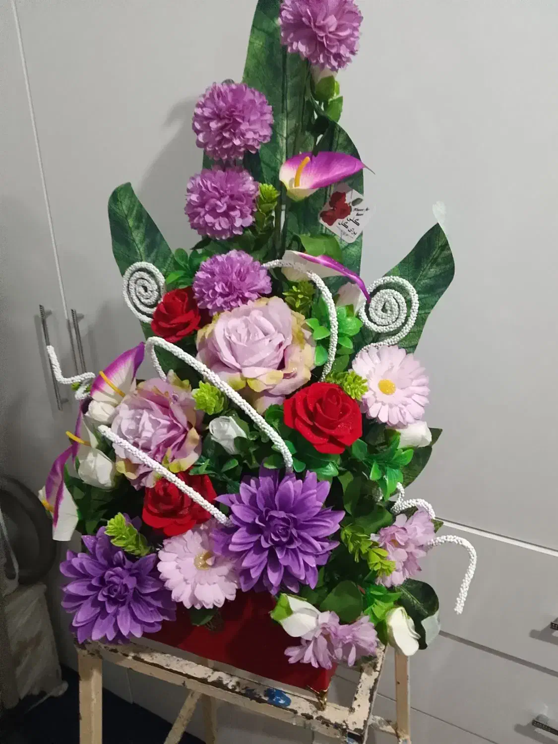 یک عدد سبد گل|گل مصنوعی|مشهد, رسالت|دیوار