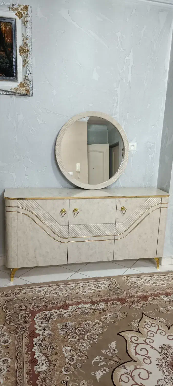 کنسول و آینه گرد|بوفه، ویترین، کنسول|کهریزک, |دیوار