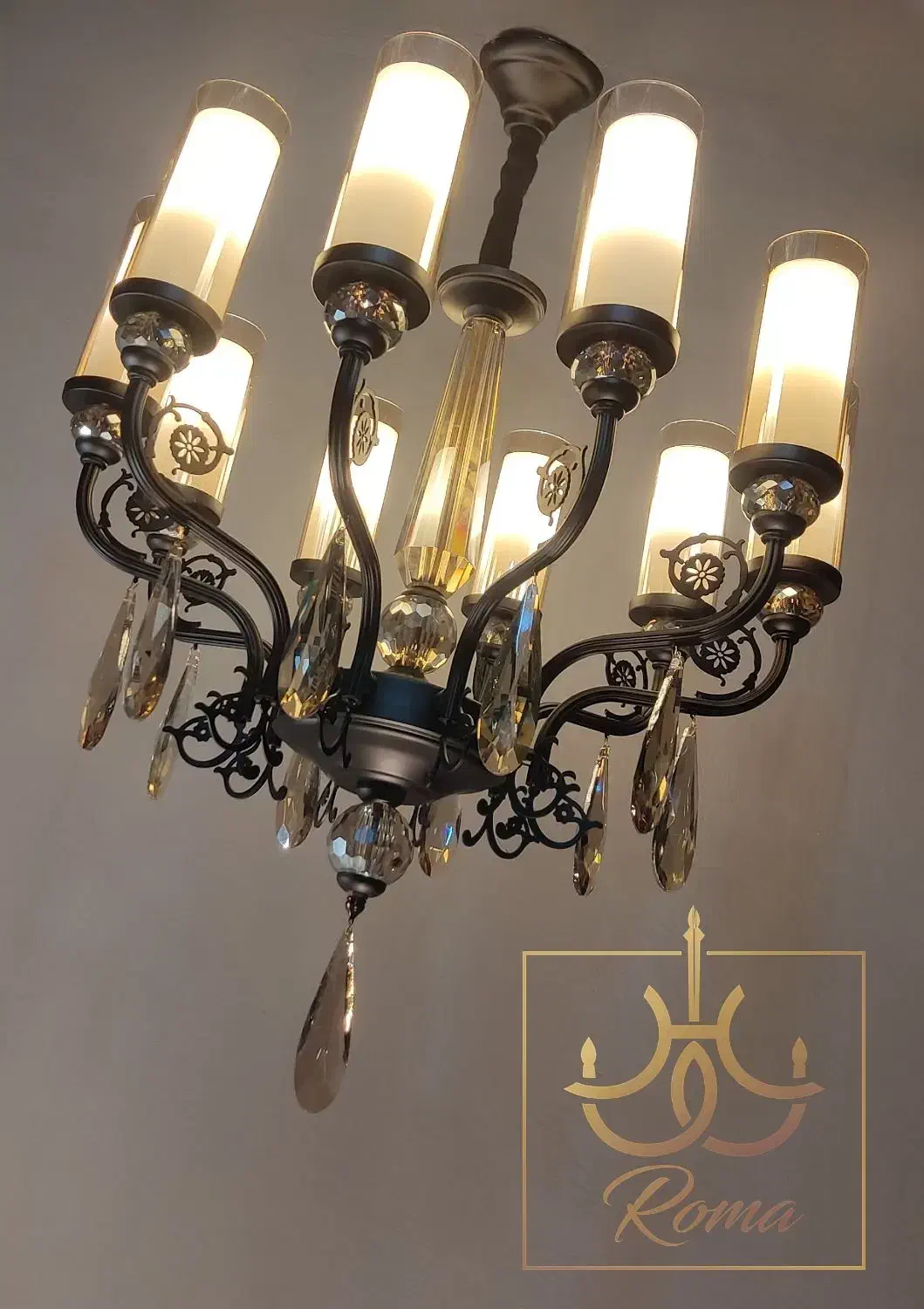 لوستر (طراحی اختصاصی برند رومالوستر ) فردیس سرحدی|لوستر و چراغ آویز|کرج, جهان‌شهر|دیوار