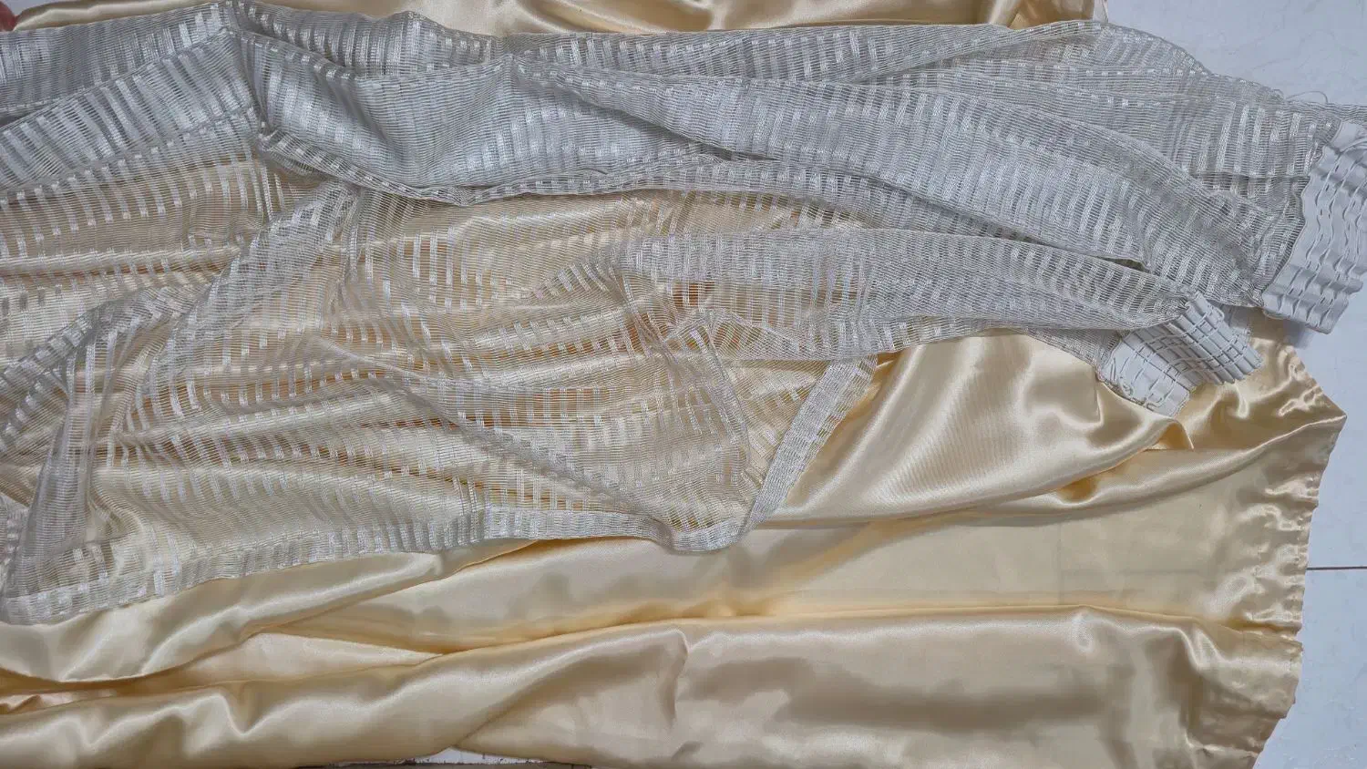 پرده تور نباتی رنگ|پرده، رانر، رومیزی|اصفهان, سرچشمه|دیوار