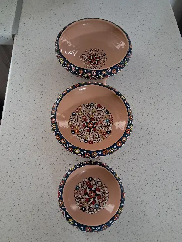 ظروف سفالی میناکاری|صنایع دستی و سایر لوازم تزئینی|ری, دیلمان|دیوار