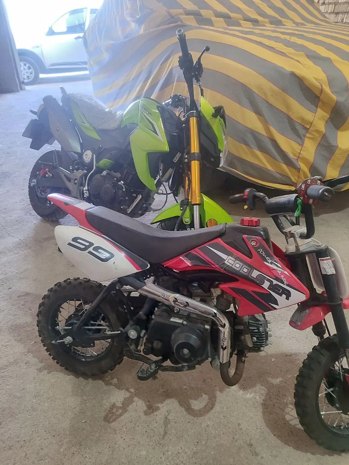 موتوراشیل 150سی سی ومینی کراس70سی سب|موتورسیکلت|جهرم, |دیوار