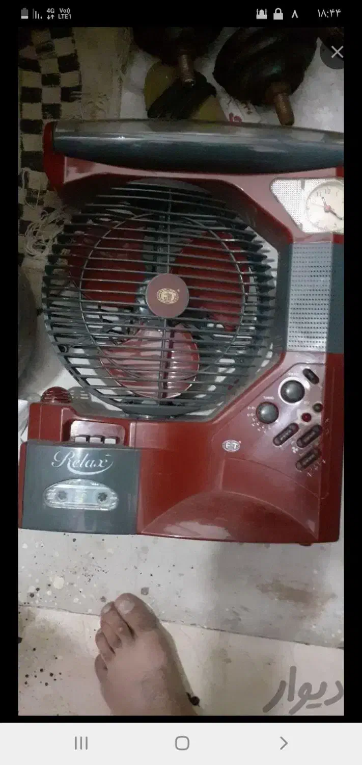 زبط کاستخورپنکه رادیو مهتابی ساعت داره معاوظه|کلکسیون اشیاء عتیقه|آزادشهر, |دیوار