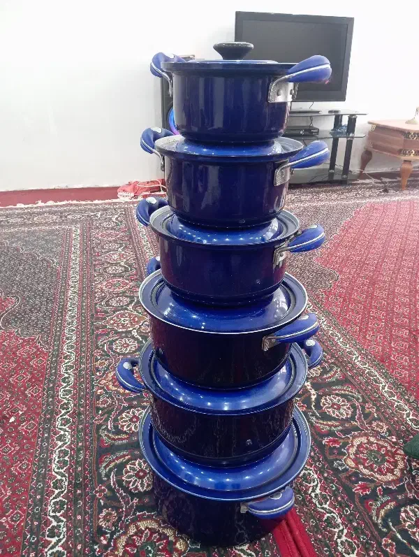 سرویس قابلمه ۶پارچه آلومینیوم|ظروف پختوپز|پارسآباد, |دیوار