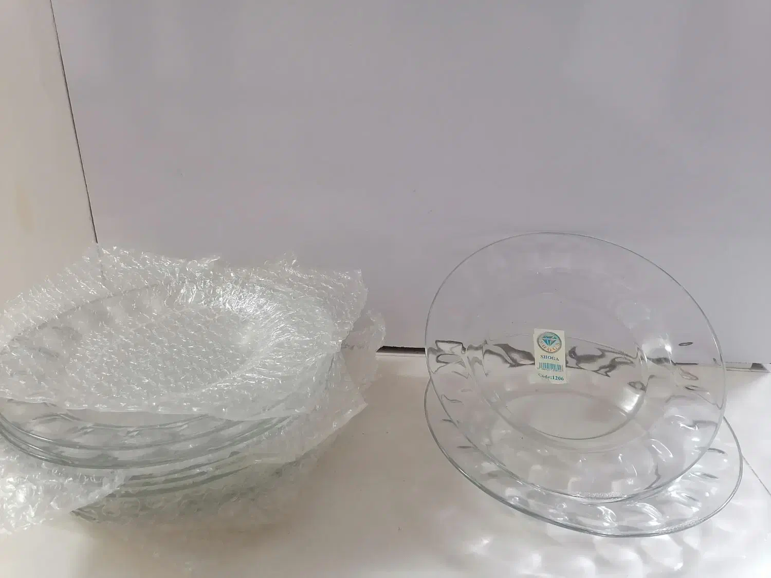 دو دست بشقاب شیشه ای|ظروف سرو و پذیرایی|مشهد, امامیه (شهرک غرب)|دیوار