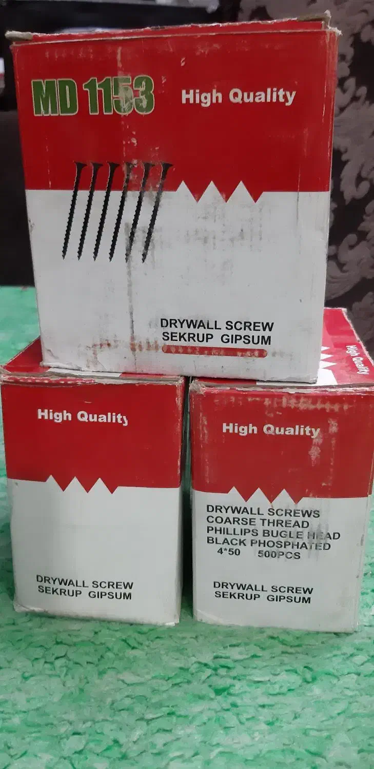 پیچ MDF ام دی اف ۵ سانتی بسته ۵۰۰ عددی|ابزارآلات|قرچک, مهدیه|دیوار