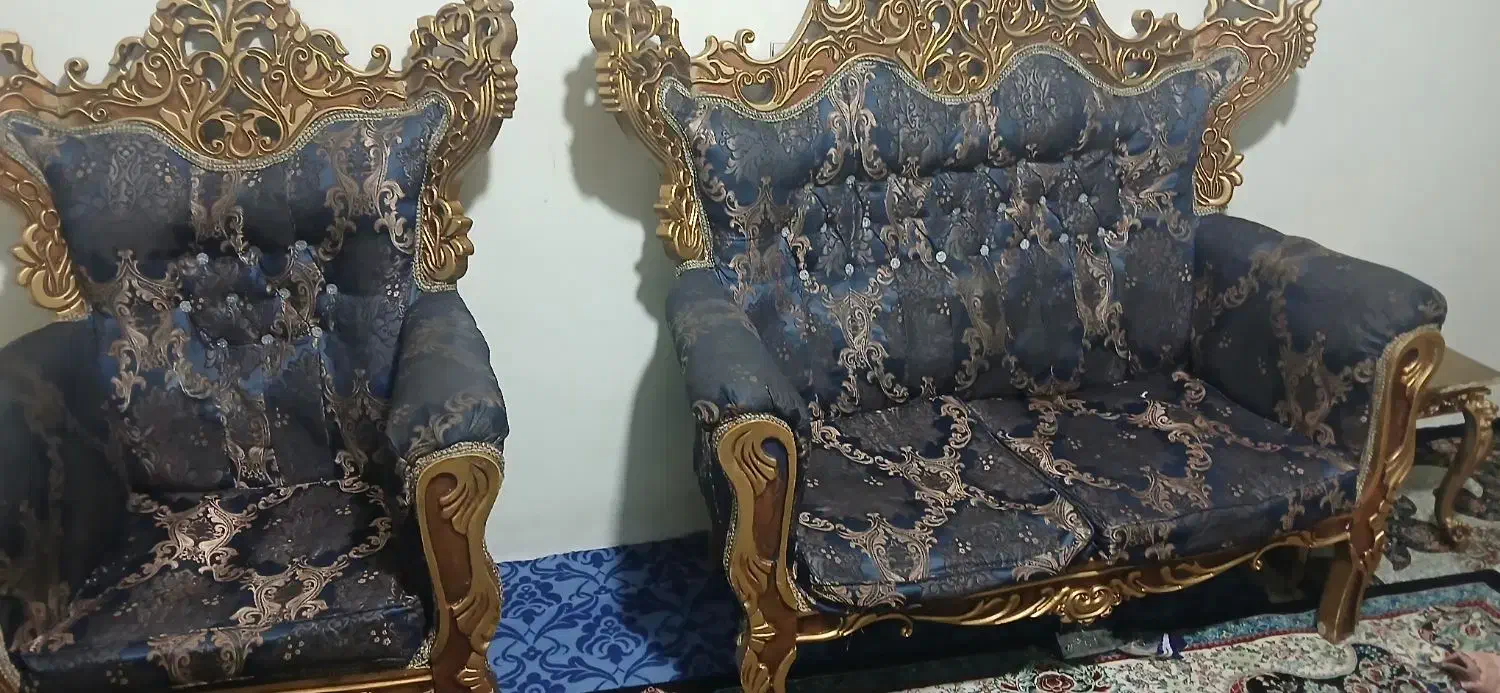 مبل سلطنتی|مبلمان خانگی و میز عسلی|خرم‌آباد, |دیوار