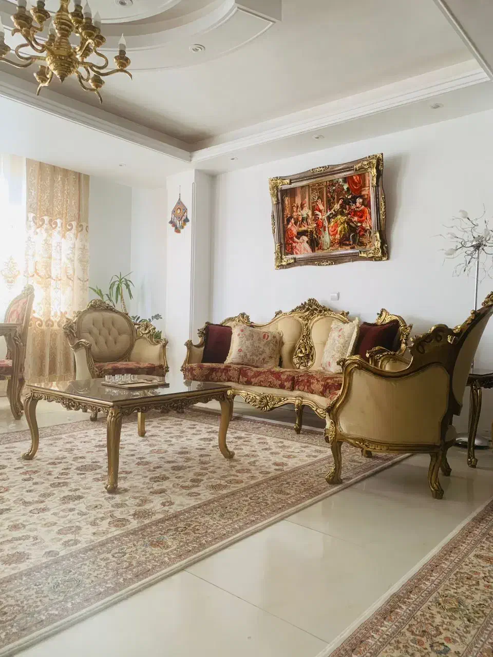 مبلمان استیل ۷ نفره پارچه ایتالیایی تمیز|مبلمان خانگی و میز عسلی|پاکدشت, پاکدشت (مامازند)|دیوار