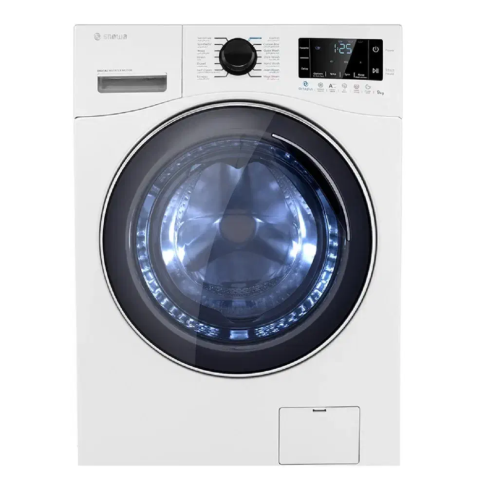 فروش ویژه لباسشویی ۹ کیلویی هوشمند اسنوا|ماشین لباسشویی و خشک‌کن لباس|مینودشت, |دیوار