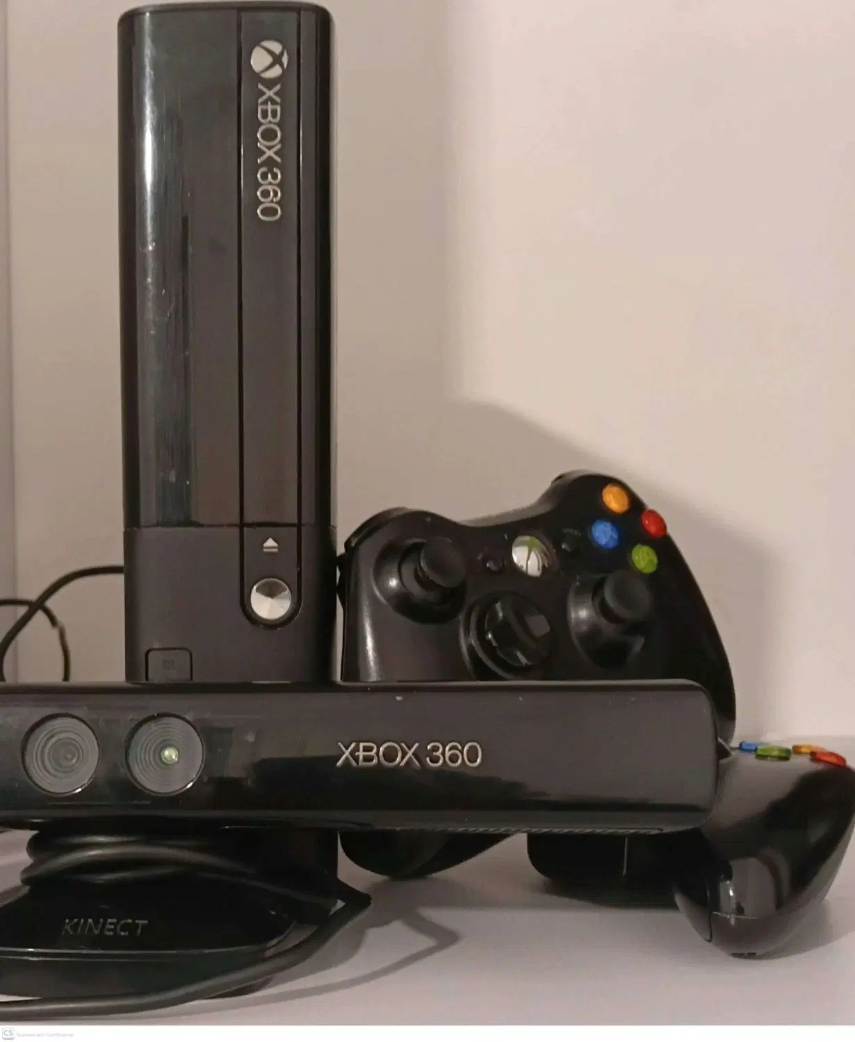 xbox 360 سوپر اسلیم بادو دسته با کینکت|کنسول، بازی ویدئویی و آنلاین|قم, انسجام|دیوار