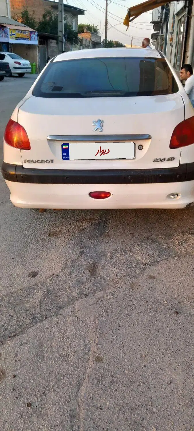 پژو ۲۰۶ v8 sd|خودرو سواری و وانت|گرگان, |دیوار