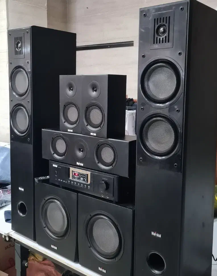 اسپیکر مارشال 8 تیکه|سیستم صوتی خانگی|نسیم‌شهر, |دیوار