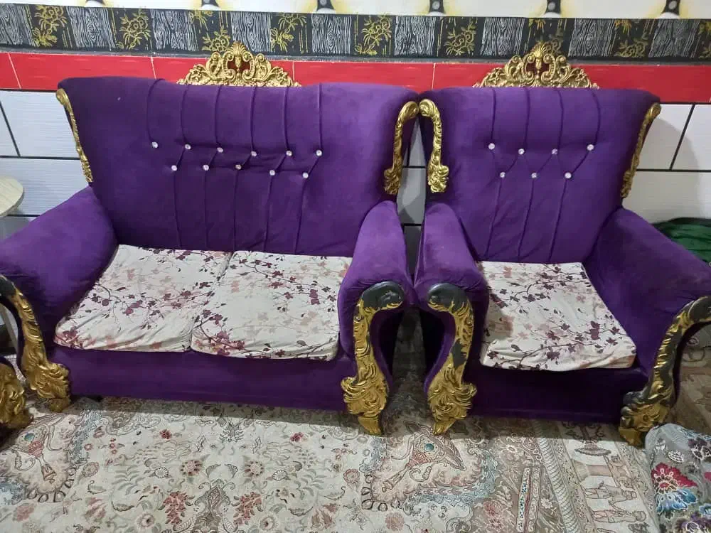 مبل سلطنتی ۷ نفره|مبلمان خانگی و میز عسلی|شوشتر, |دیوار