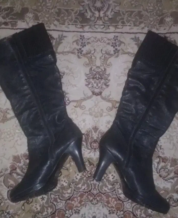 پوتین چرم ساق بلند زنانه سایز 40|کیف، کفش، کمربند|وحیدیه, |دیوار