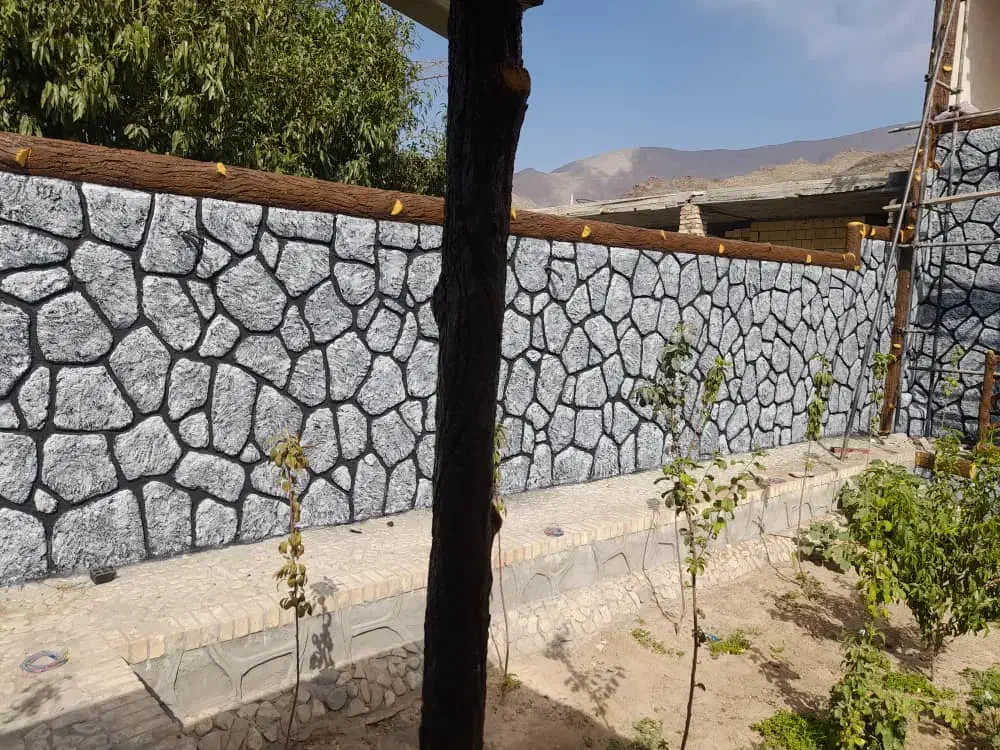 سیمانکاری طرح سنگ|خدمات پیشه و مهارت|حمیدیا, |دیوار