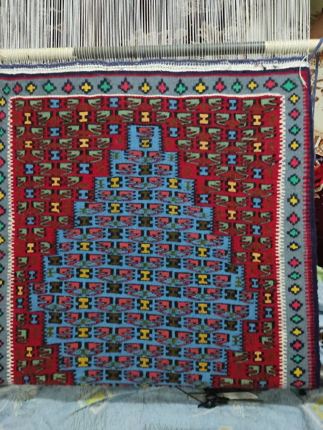 گلیم دست بافت|گلیم، جاجیم، گبه|قروه, |دیوار