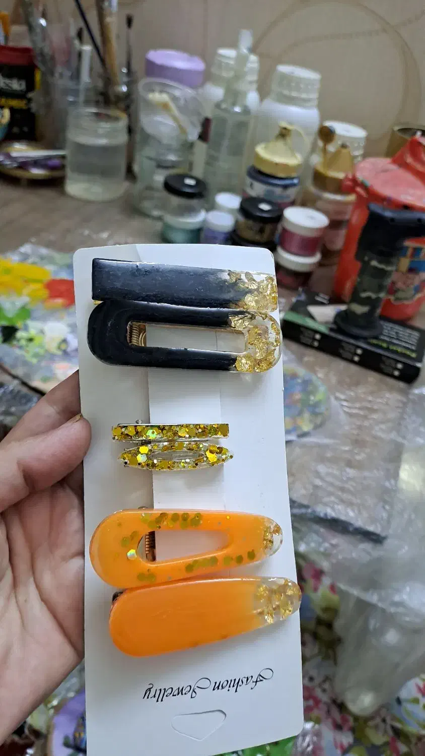 گیره سر رزینی یلدایی|زیورآلات و اکسسوری|رودسر, |دیوار