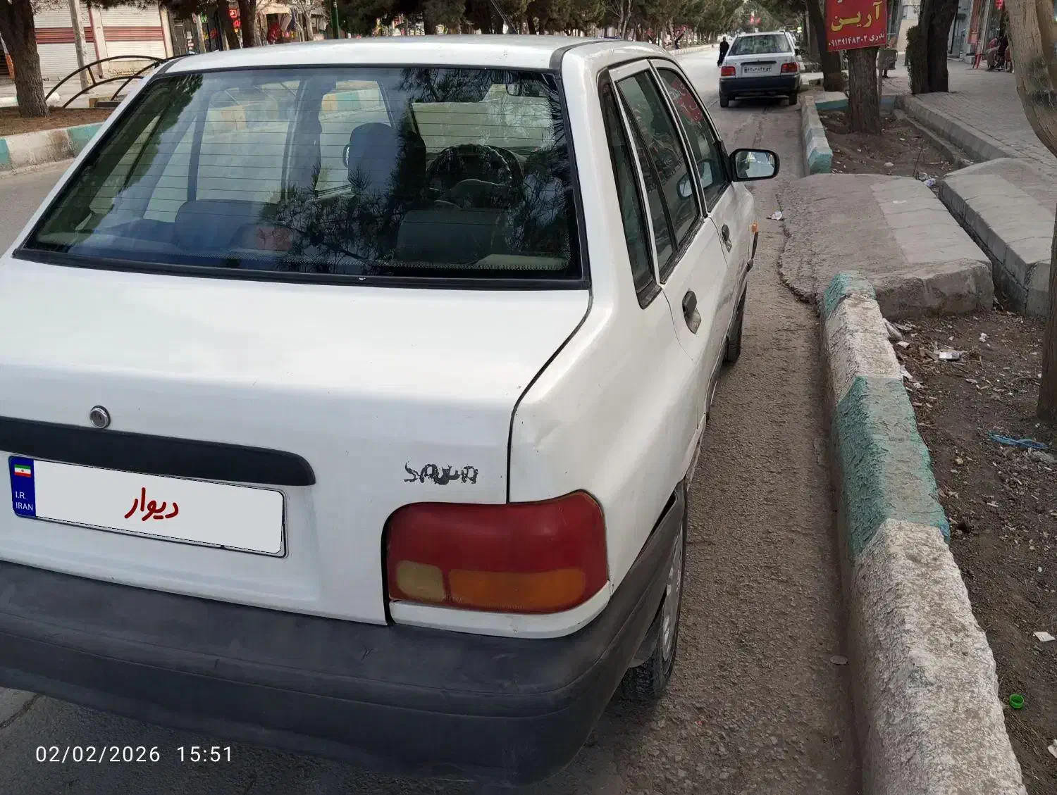 پراید ۸۶سفید سالم|خودرو سواری و وانت|ابریشم, |دیوار