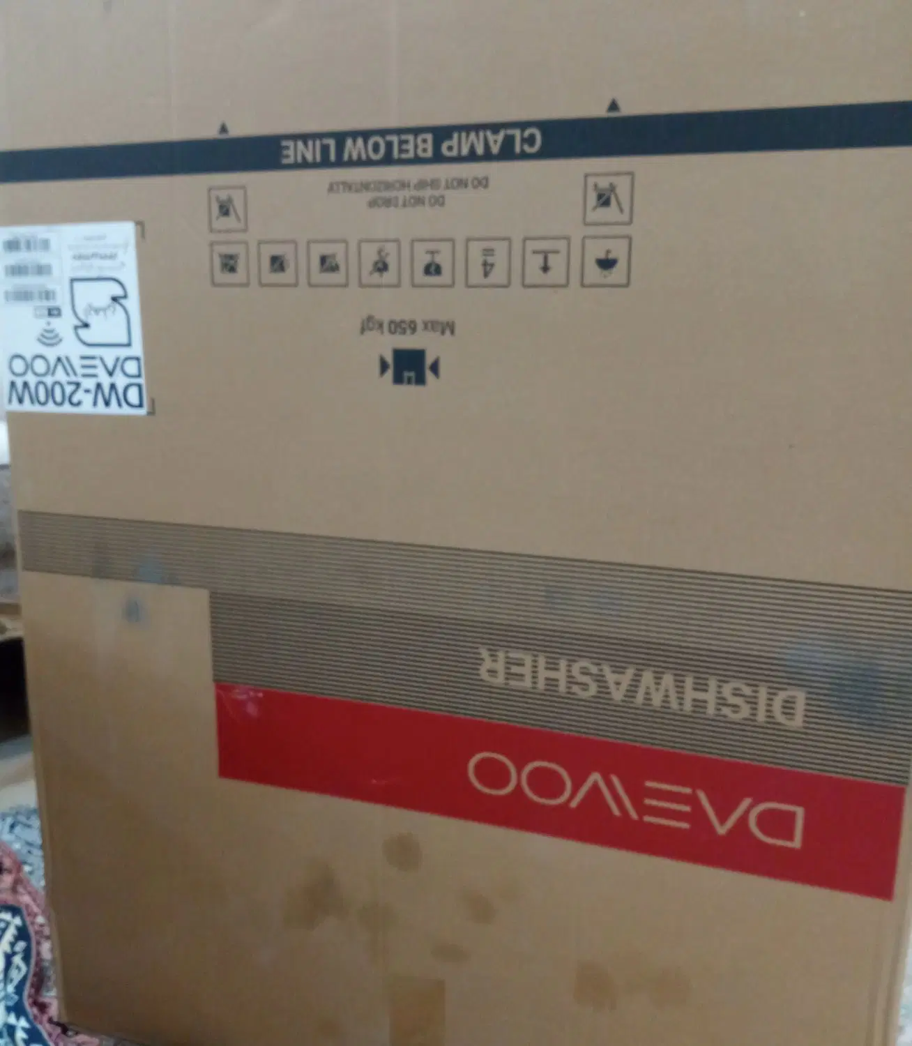 کارتن ماشین ظرفشویی سفید DW 200W|ماشین ظرفشویی|تهران, مخصوص|دیوار