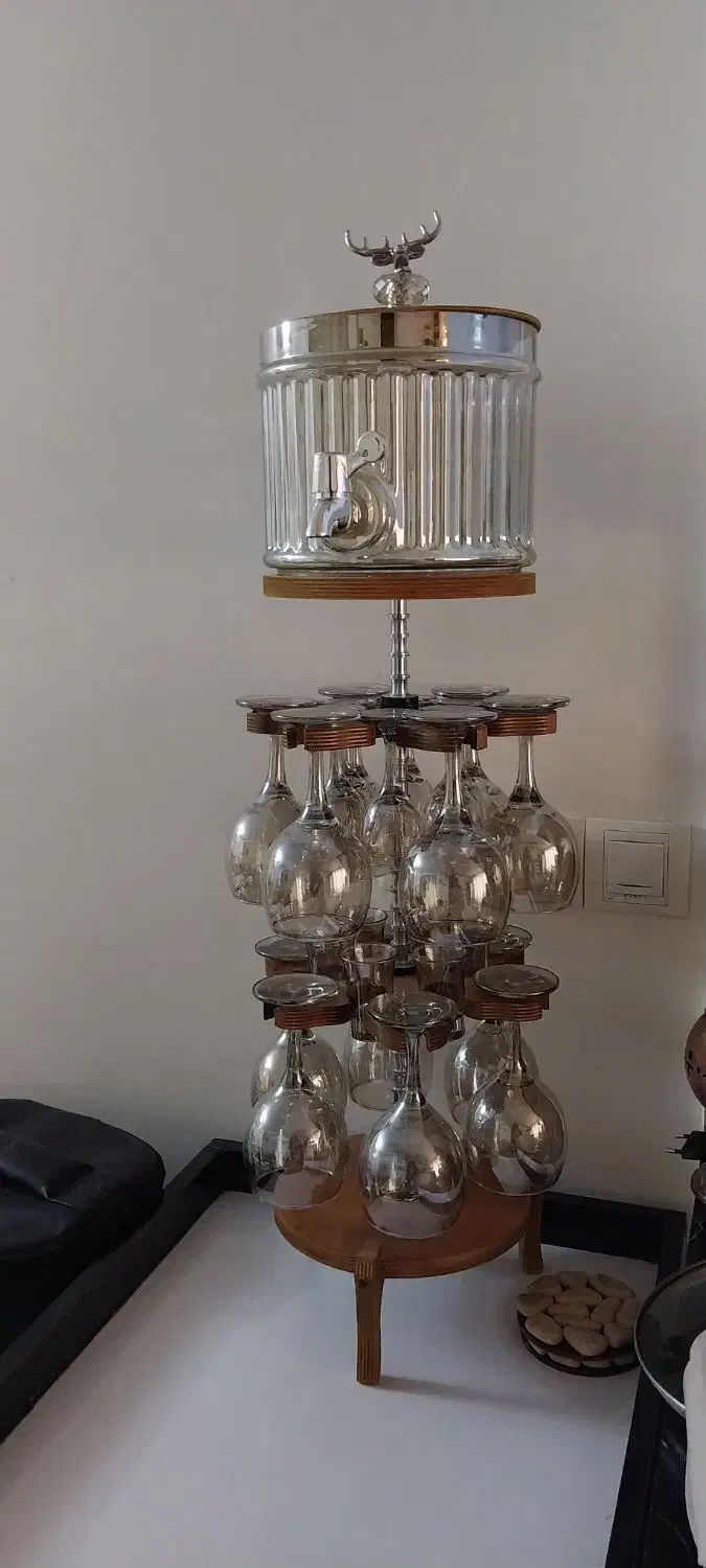 کلمن شیشه ای ۳ طبقه|ظروف سرو و پذیرایی|تهران, زرکش|دیوار