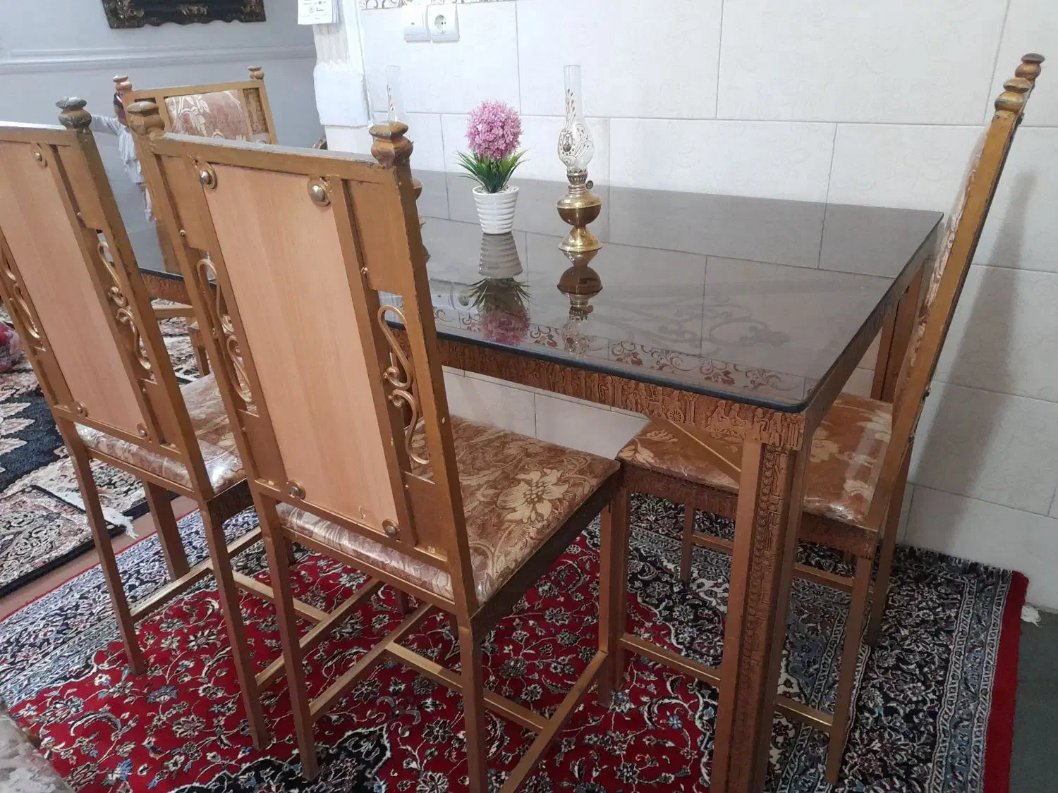 میز غذا خوری ۶نفره|میز و صندلی غذاخوری|اقبالیه, |دیوار