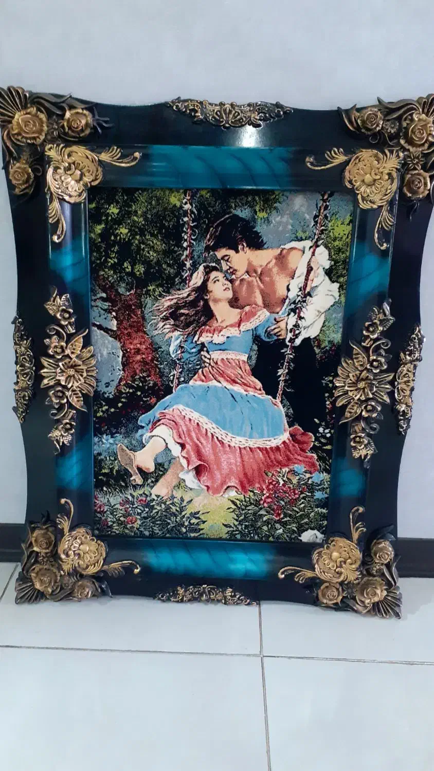 تابلو فرش مرد و زن|تابلو فرش|فولادشهر, B8|دیوار