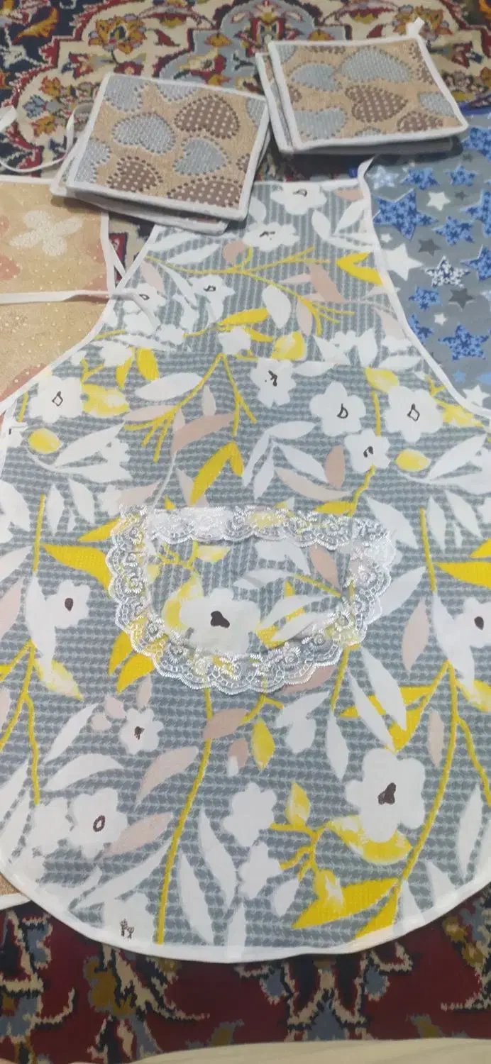 پیشبند و دستگیره نو همه رنگ|سفره، حوله، دستمال آشپزخانه|اهواز, کوی کربن|دیوار