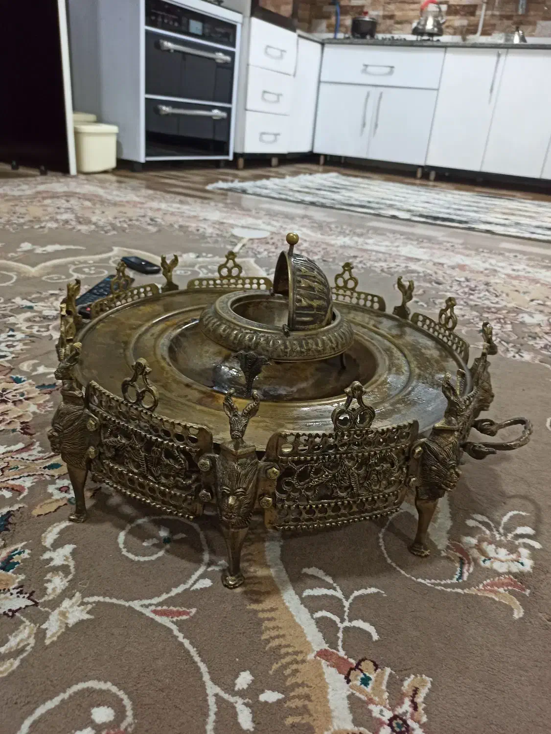 منغل قاجاری جنس برنز|کلکسیون اشیاء عتیقه|کوهدشت, |دیوار