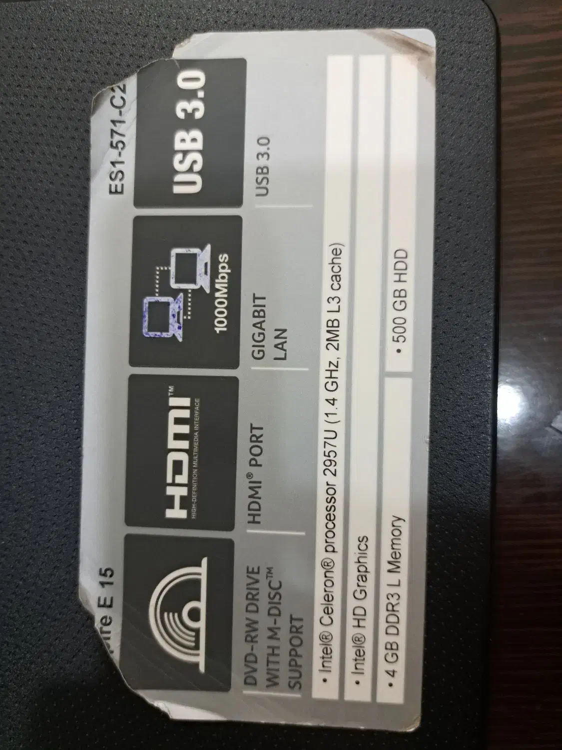 لپ تاپ ایسر|رایانه همراه|دوگنبدان, |دیوار